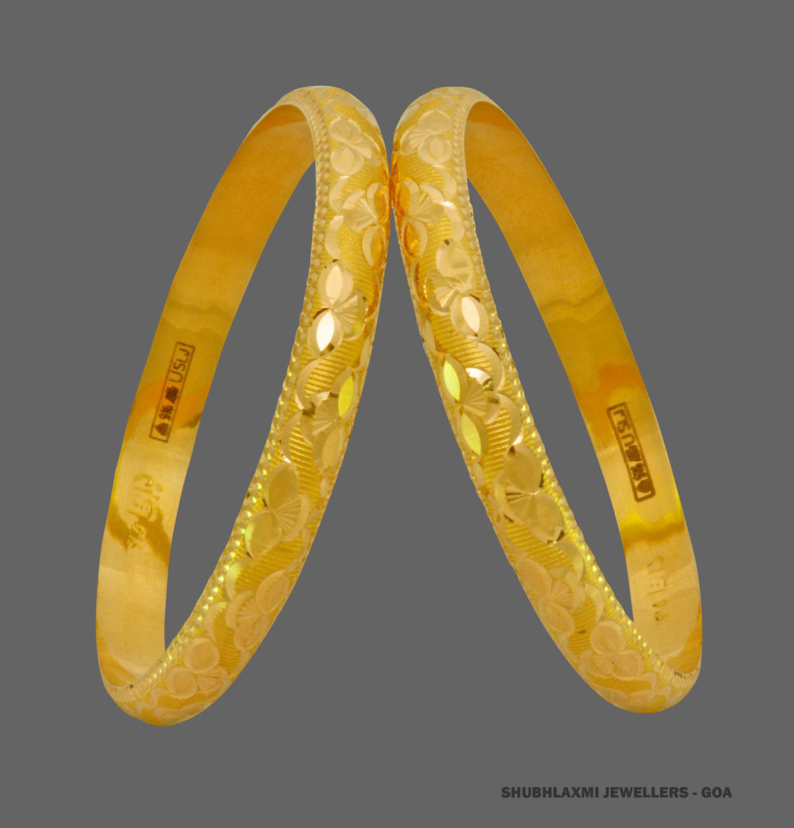 Half Round Metro Design Bangle SLJ-1160