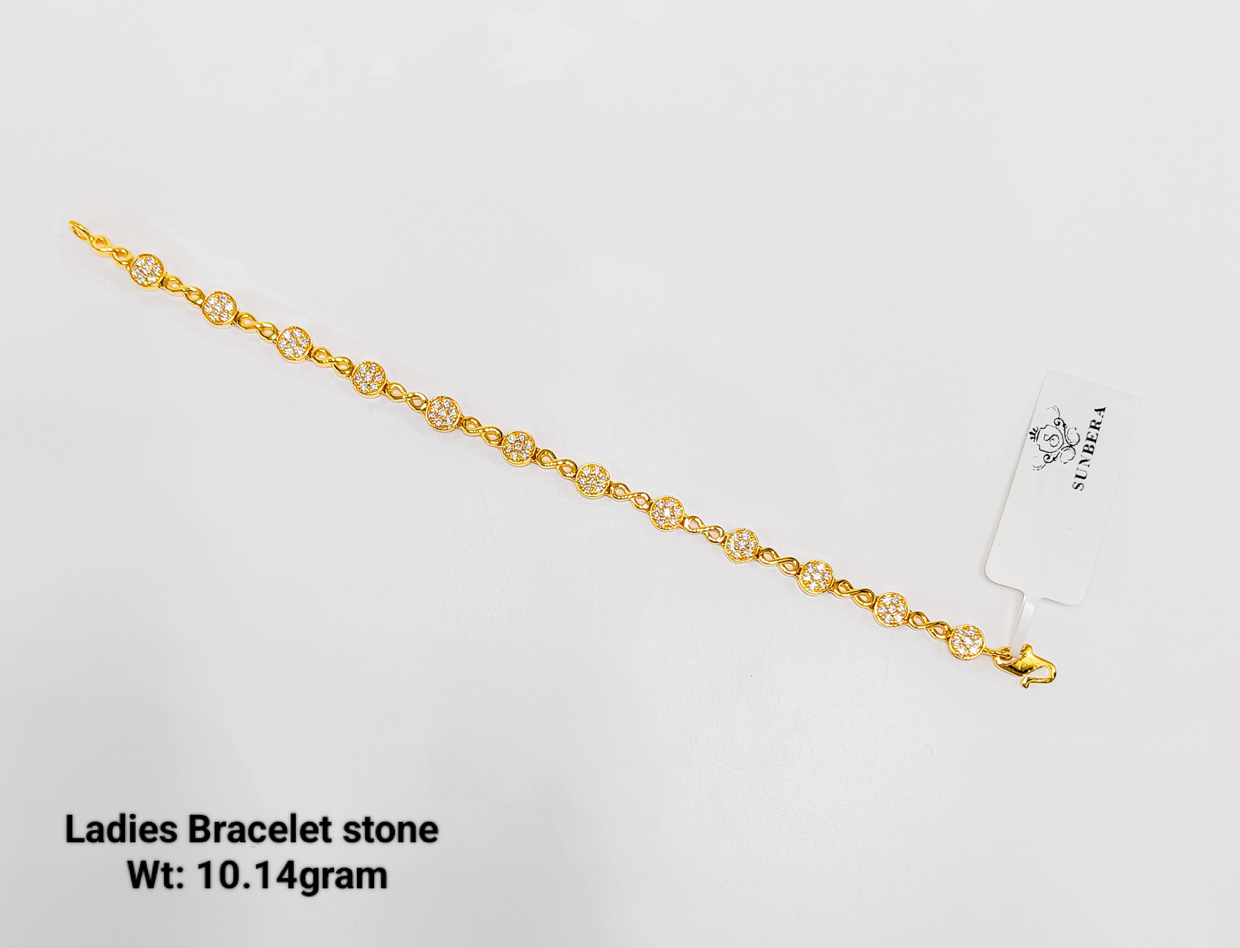 Elegant Gold Stone Ladies Bracelet