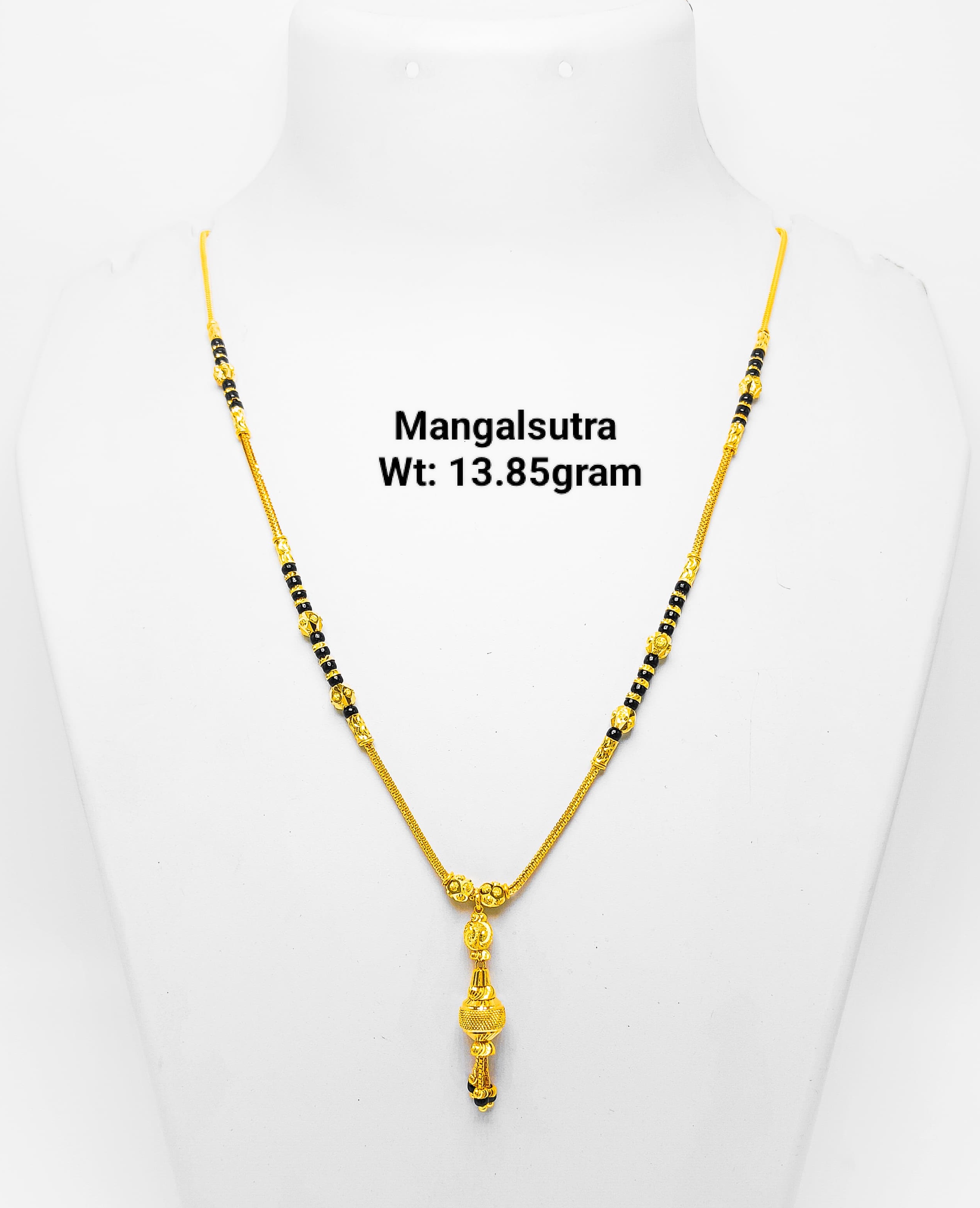 Traditional Gold Beaded Long Mangalsutra