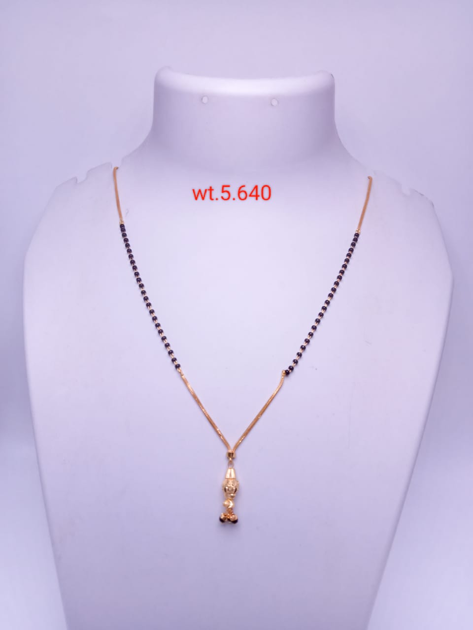 Elegant Minimal Gold Beaded Mangalsutra