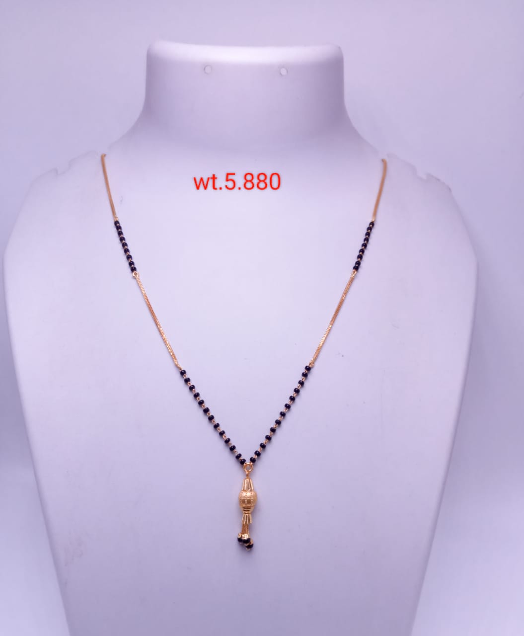 Classic Minimal Gold Beaded Mangalsutra