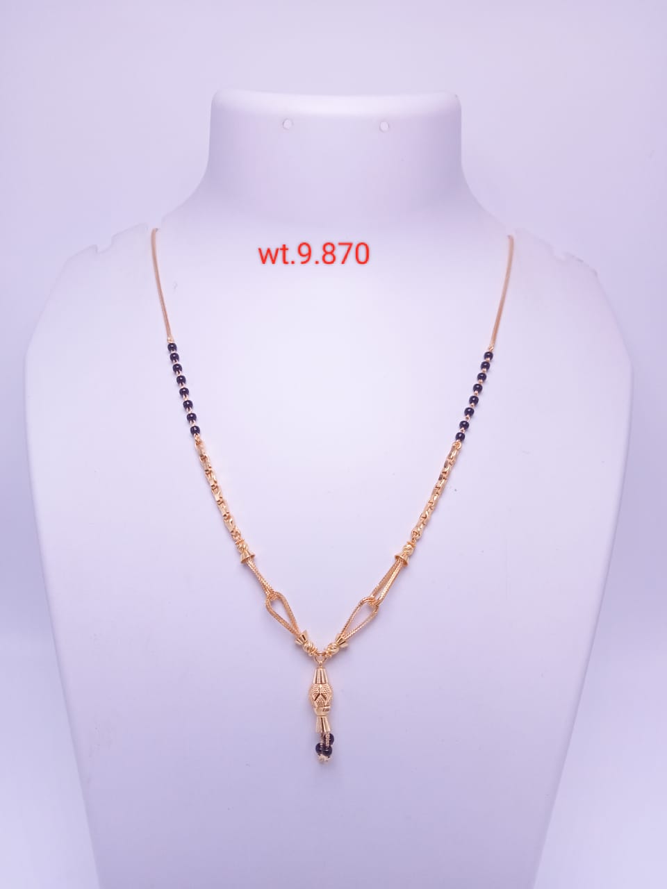 Elegant Traditional Gold Mangalsutra -  9.870 grams