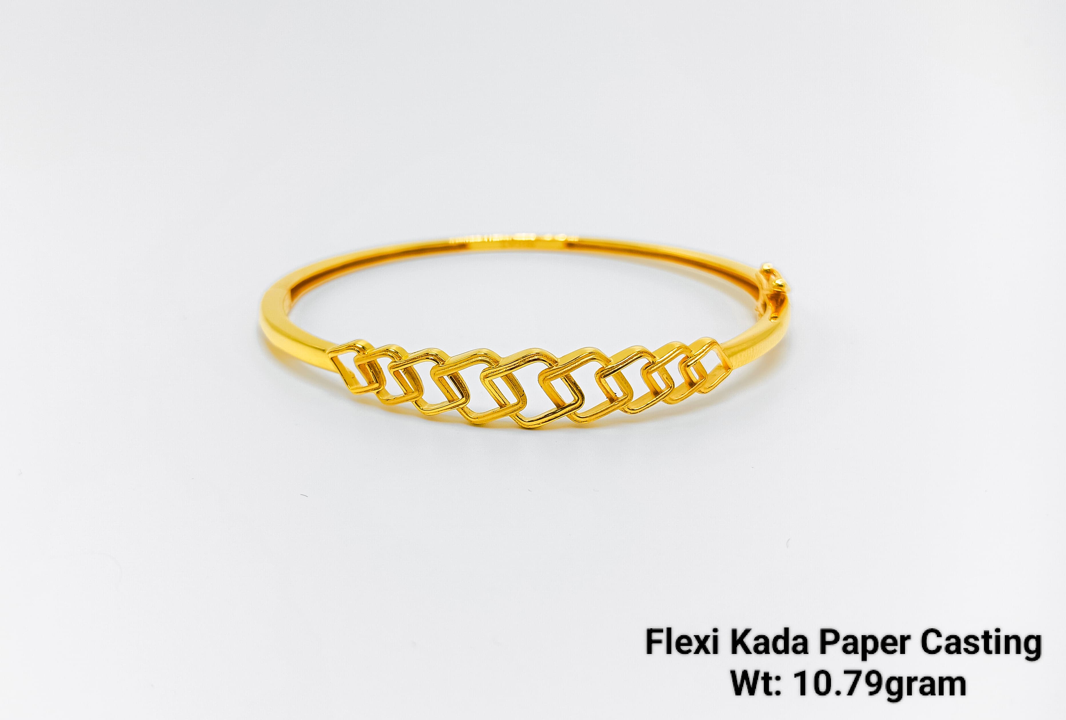 Interlinked Square Pattern Flexi Kada – 10.79 Gram