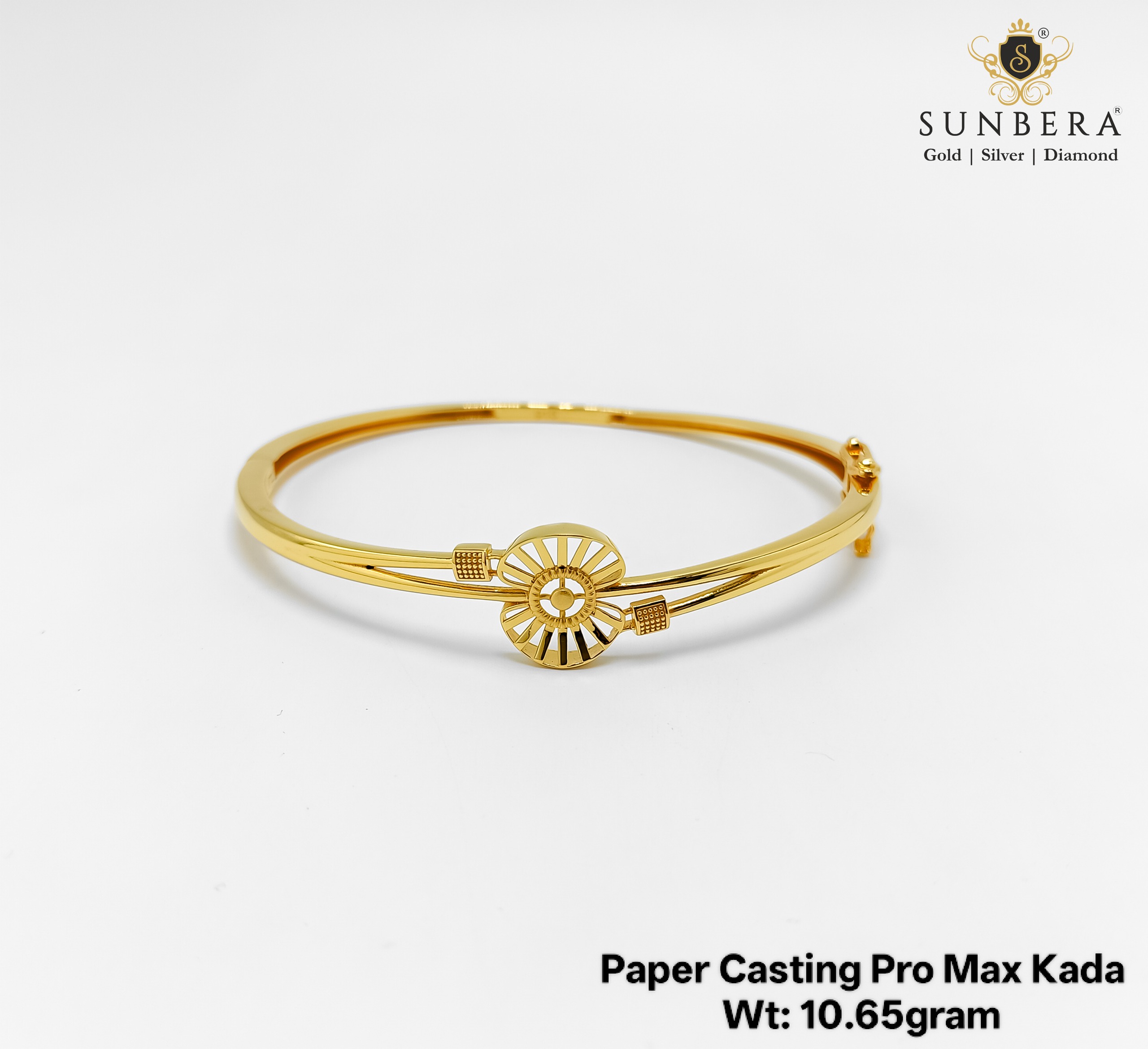 Sunburst Motif Pro Max Gents Kada – 10.65 Gram