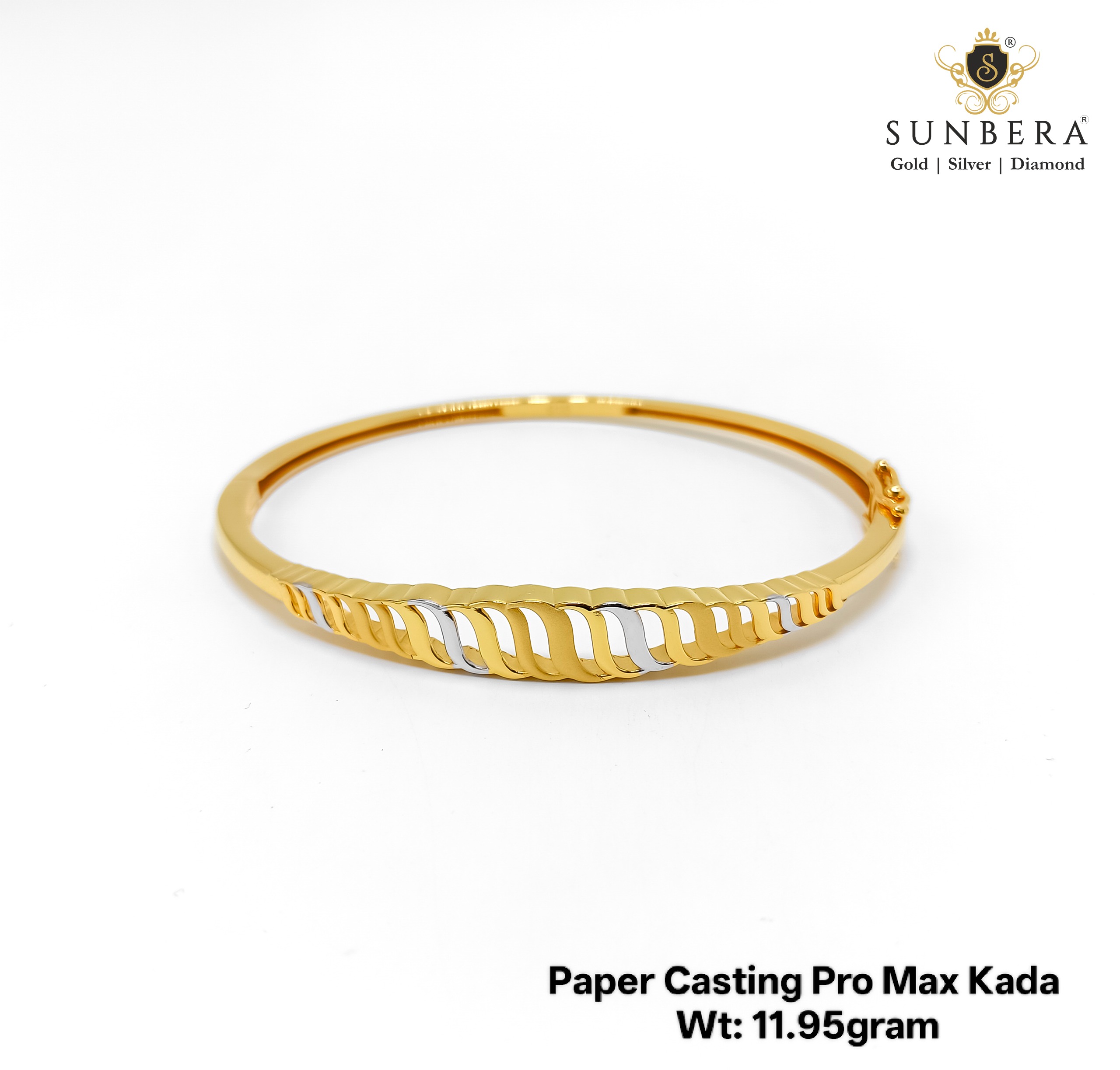 Sunbera Dual-Tone Pro Max Gents Kada – 11.95 Gram