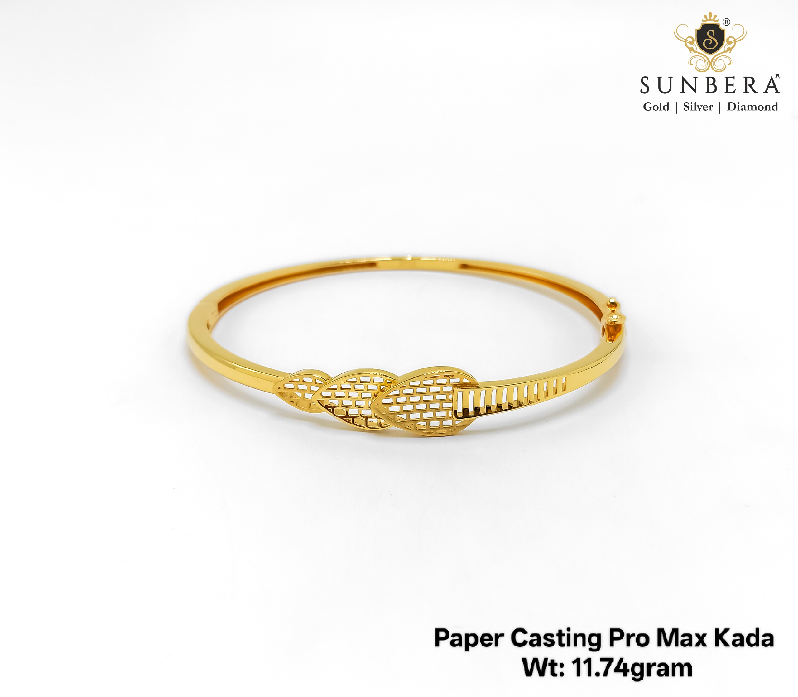 Paper Casting Pro Max Gold Kada (11.74 Gram)