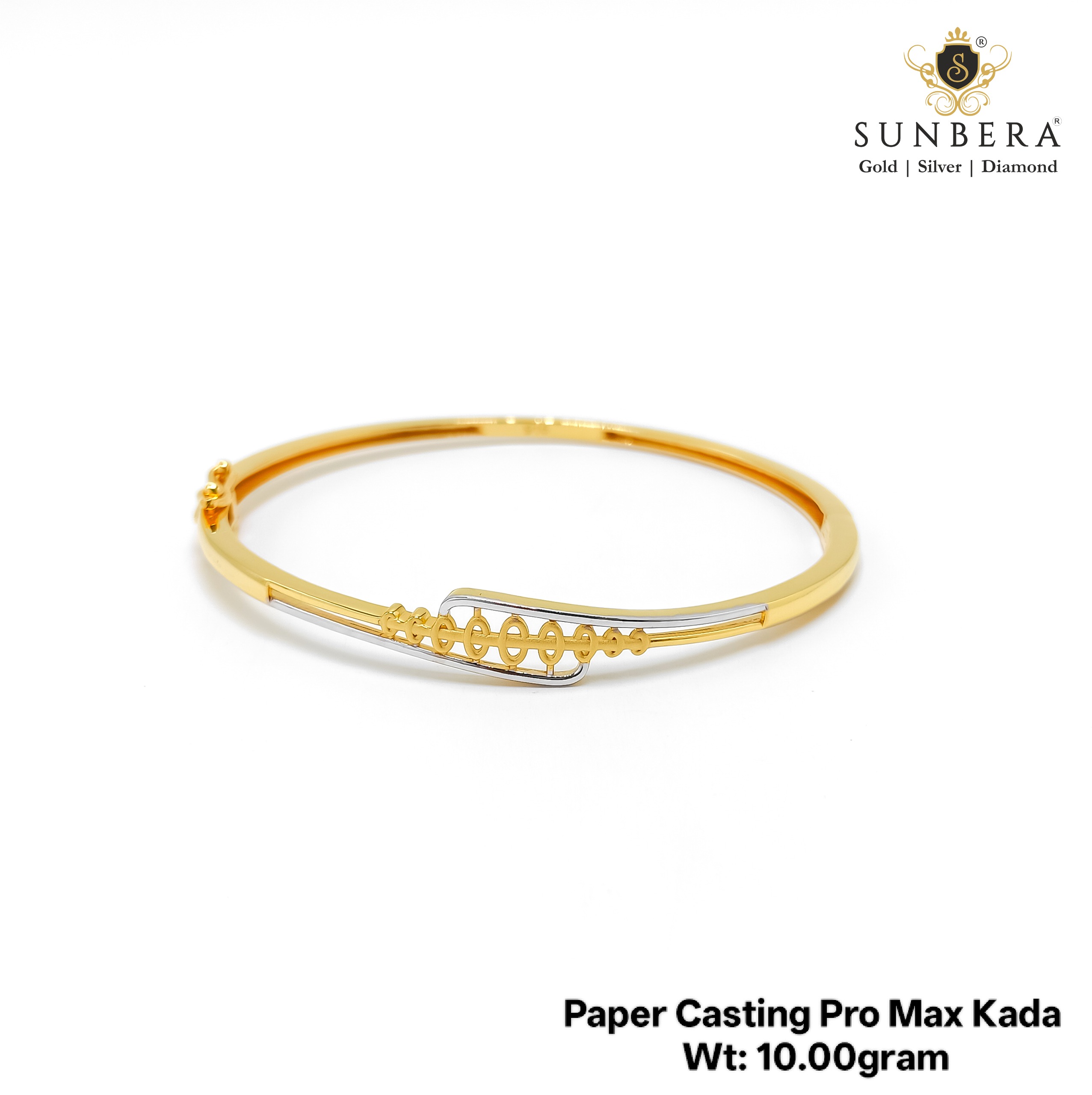 Shubhlaxmi Jewellers 22K Gold Paper Casting Pro Max Kada (10.00 Gram)