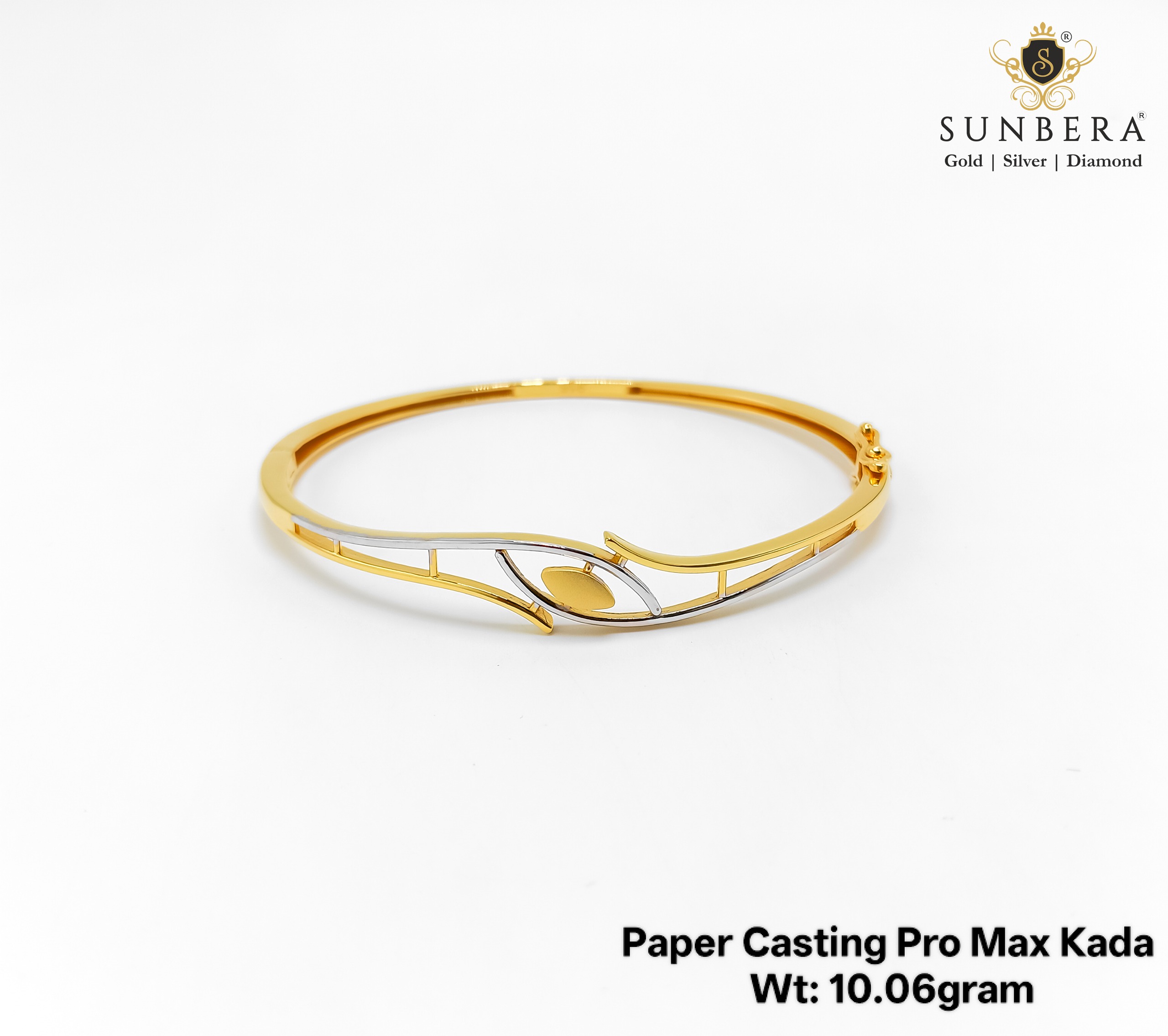 22K Gold Paper Casting Pro Max Gents Kada – 10.06 Gram