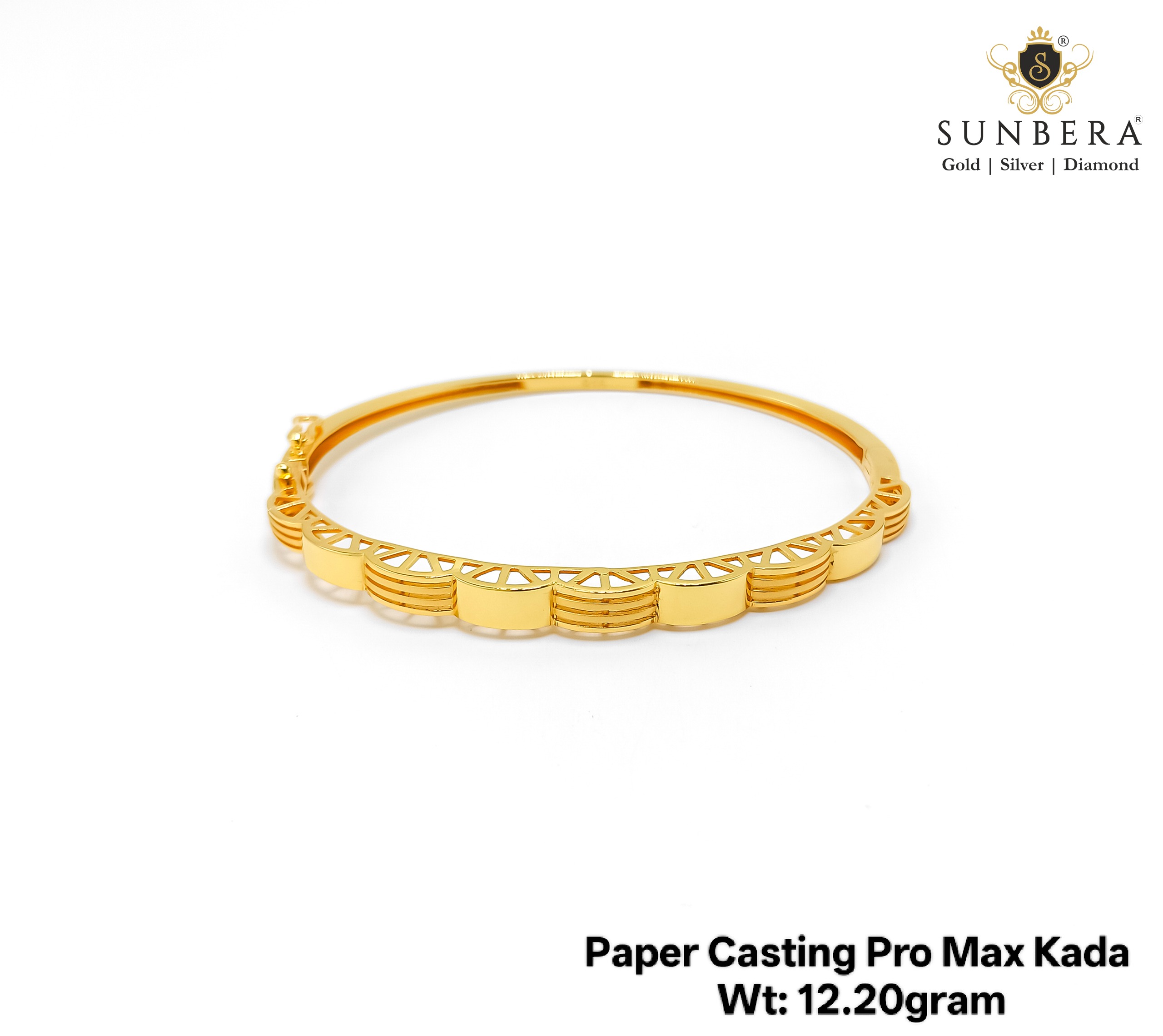 Paper Casting Pro Max Gold Kada – 12.20 Grams