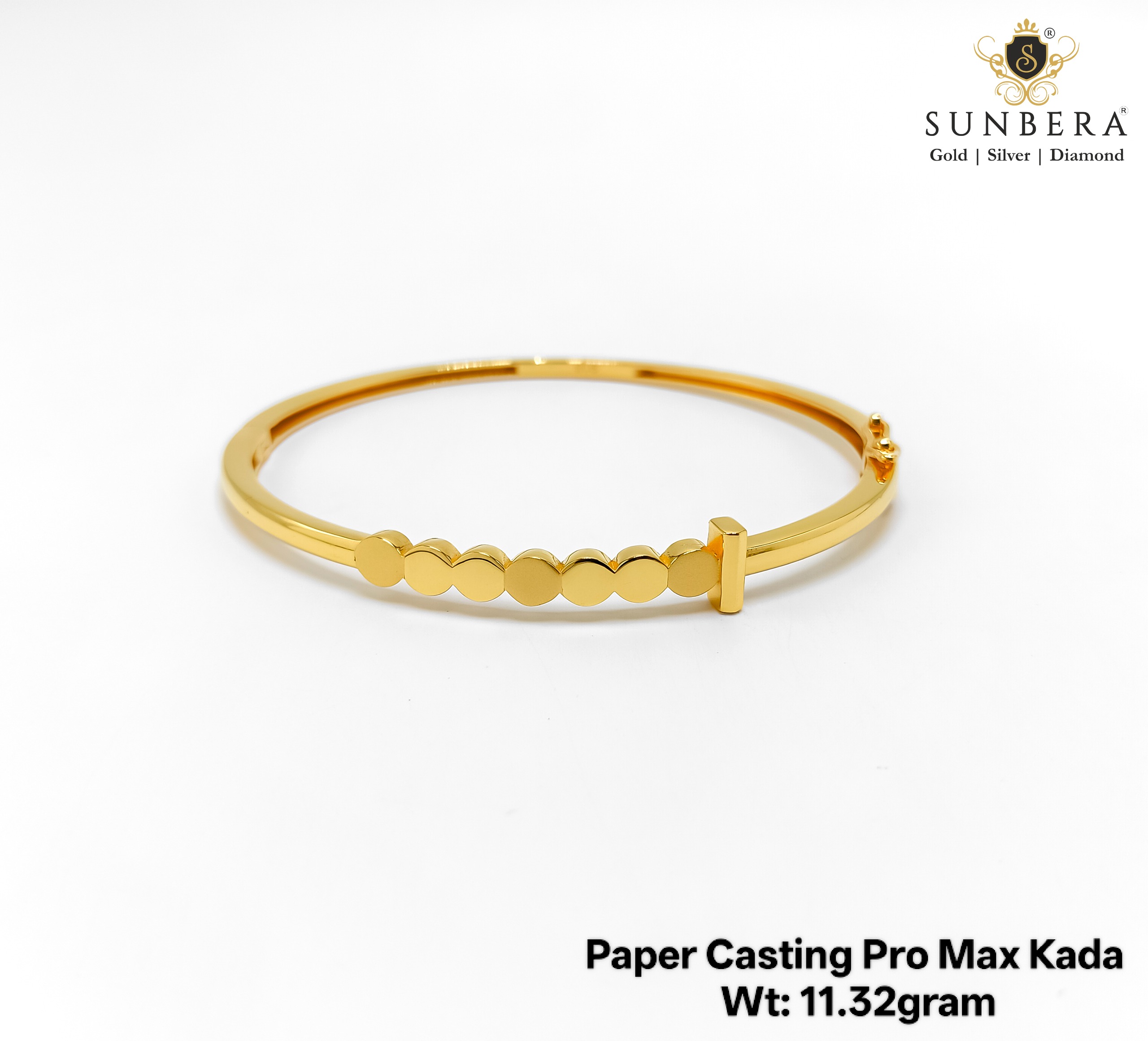 Paper Casting Pro Max Gold Kada – 11.32 Grams