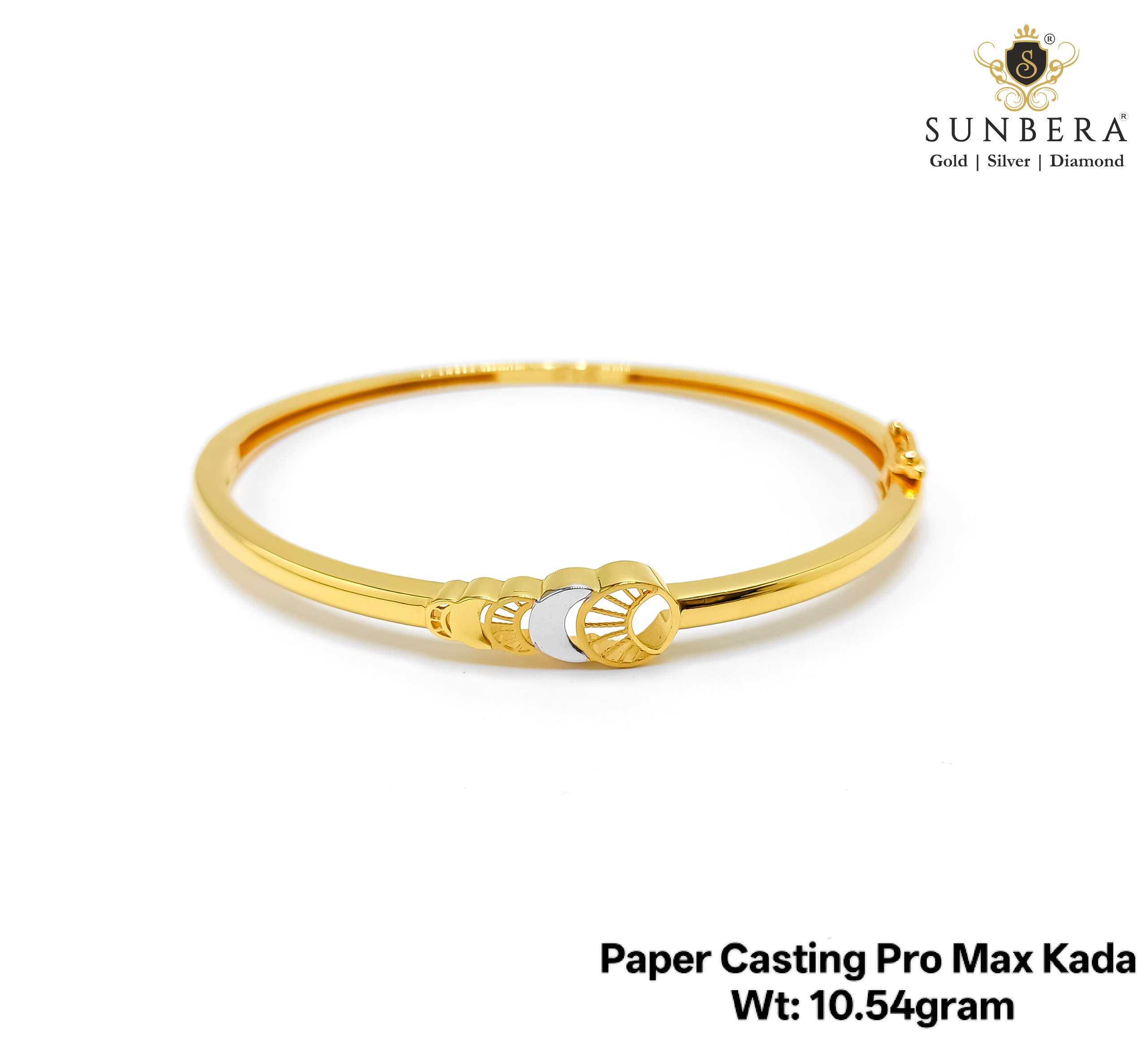 Paper Casting Pro Max Men’s Gold Kada – 10.54 Grams