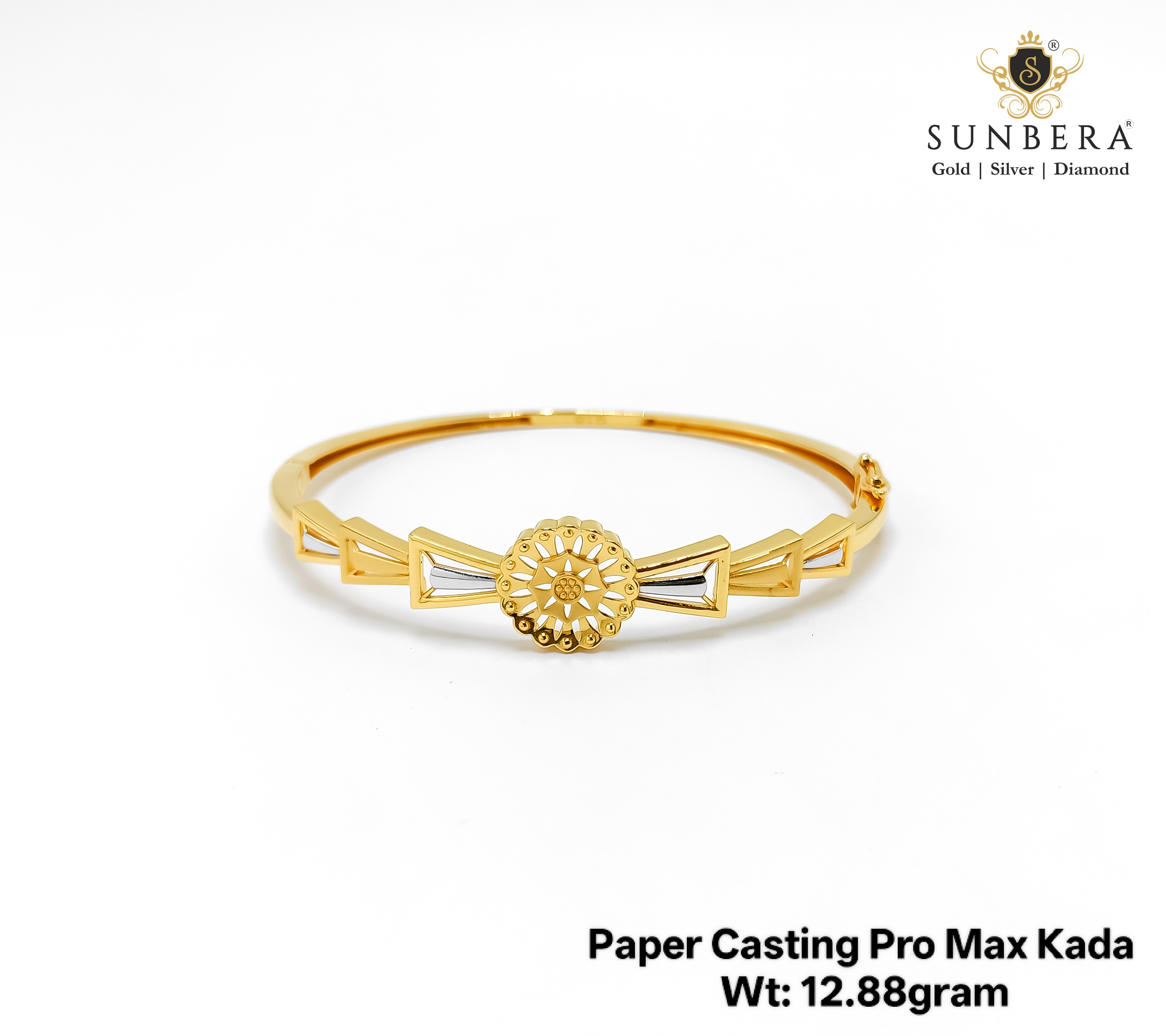 Sunbera Paper Casting Pro Max Gold Kada – 12.88 Grams