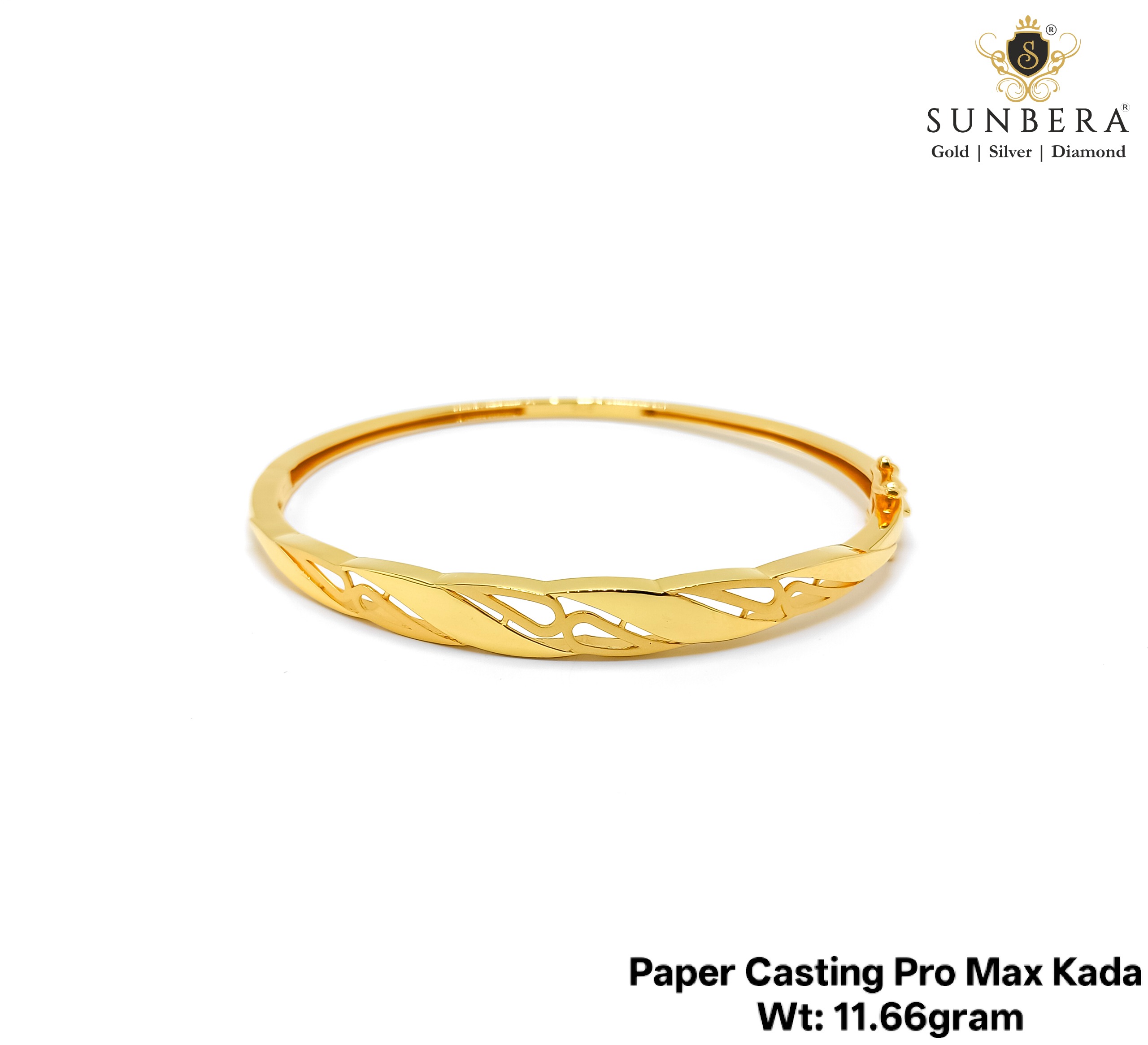 Paper Casting Pro Max Gold Kada – 11.66 Grams