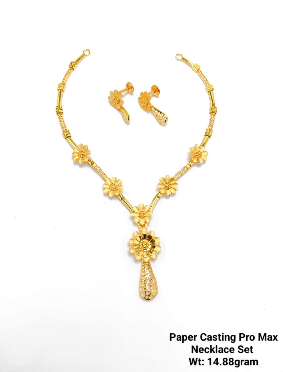 Paper Casting Pro Max Gold Necklace Set – 14.88 Grams