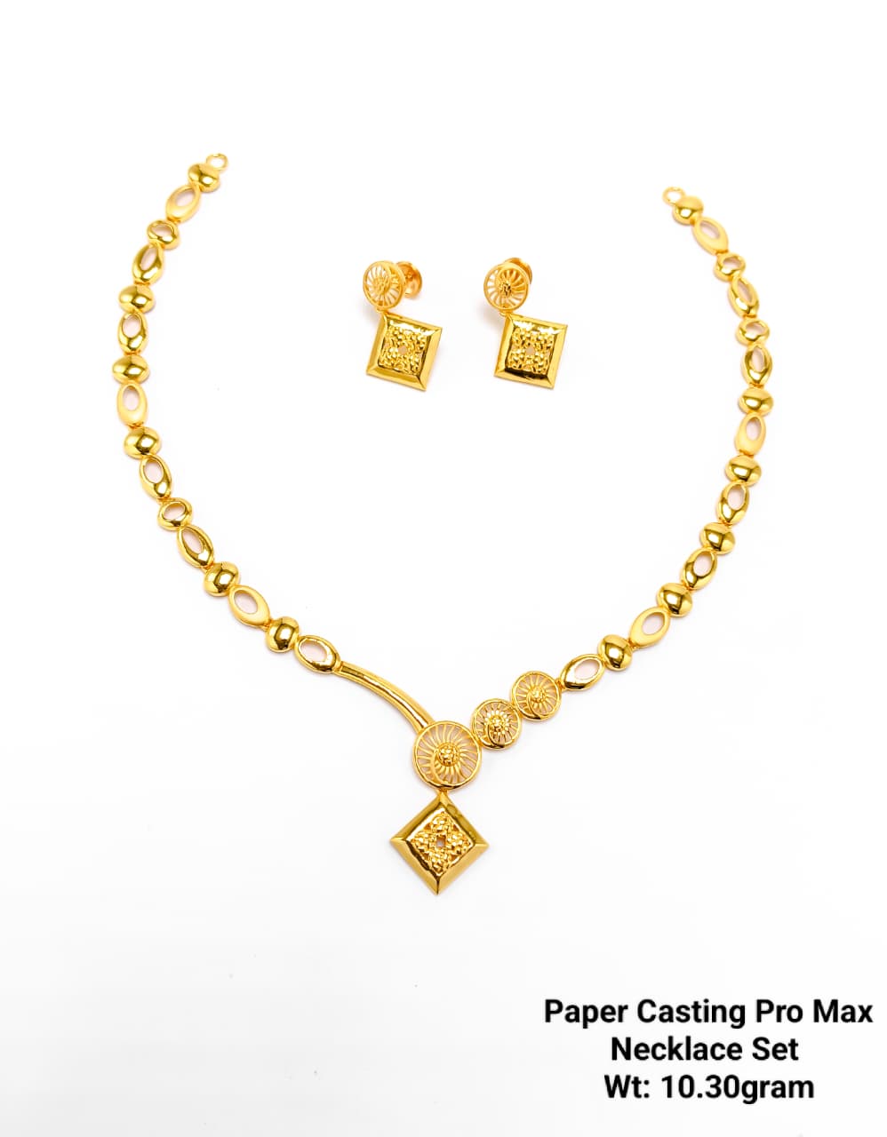 Paper Casting Pro Max Gold Necklace Set – 10.30 Grams