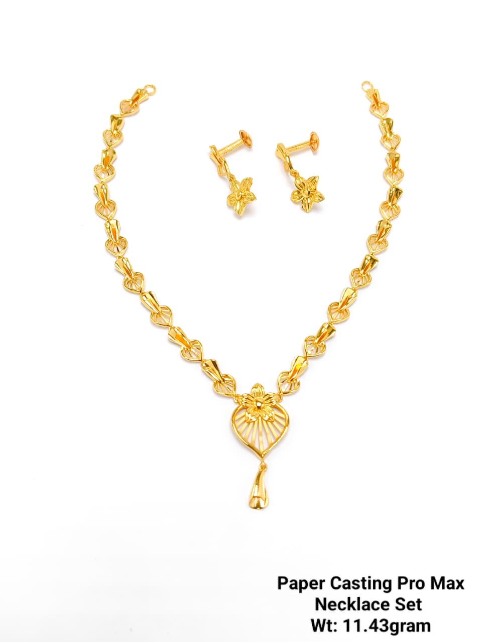 Paper Casting Pro Max Gold Necklace Set – 11.43 Grams