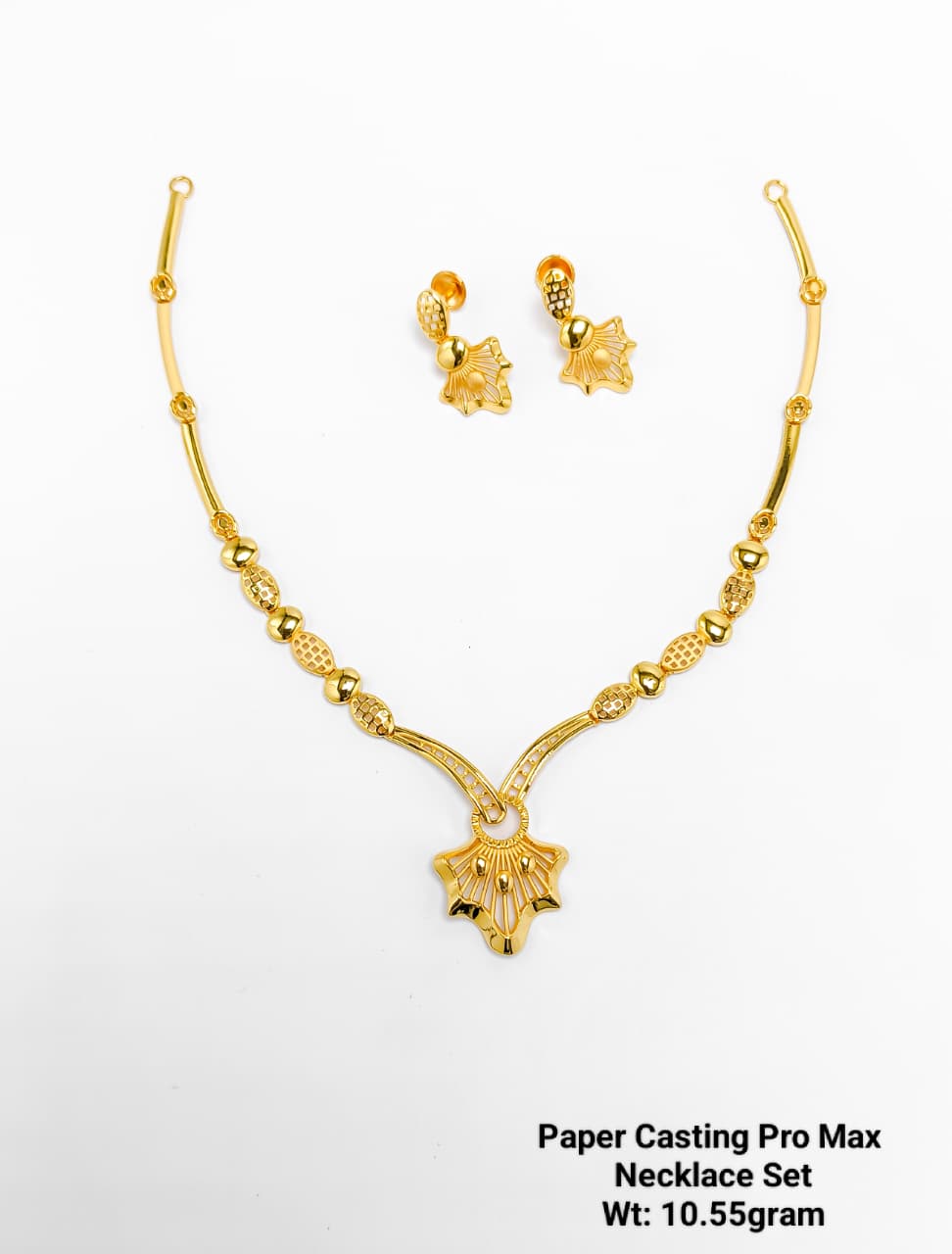 Paper Casting Pro Max Leaf Motif Necklace Set (10.55 g)
