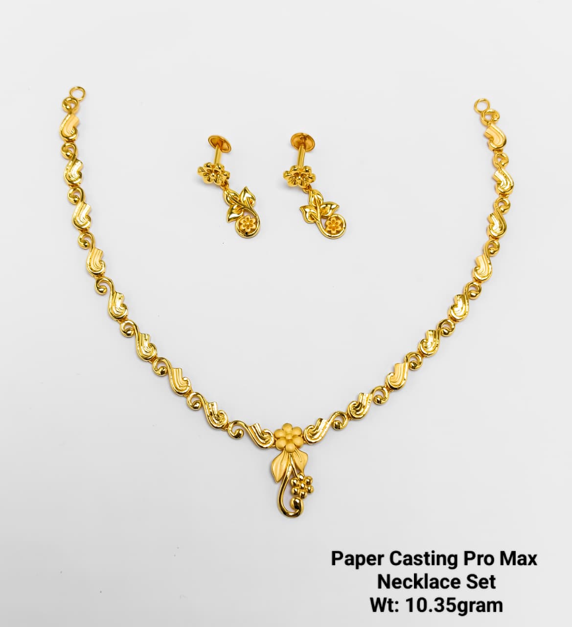 Paper Casting Pro Max Floral Vine Necklace Set (10.35 g)