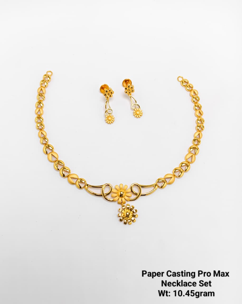 Paper Casting Pro Max Floral Drop Necklace Set (10.45 g)