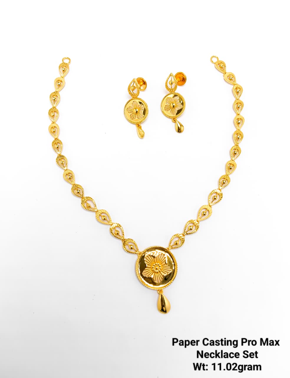 Paper Casting Pro Max Floral Disc Necklace Set (11.02 g)